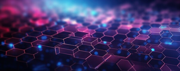 Hexagonal grid inspired by material science exploration. Suitable for presentations on advanced materials