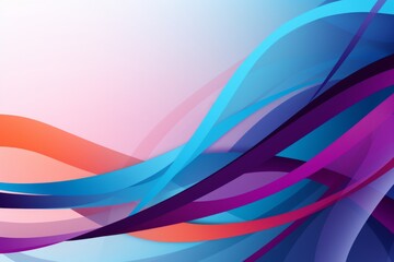 Abstract background with colourful waves for queer gender awareness  - obrazy, fototapety, plakaty