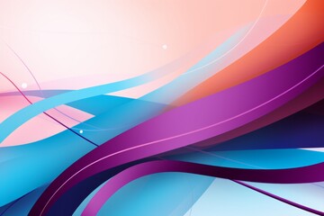 Fototapeta premium Abstract background with colourful waves for rare disease awareness 