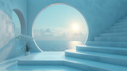 Serenity by the Sea with Curved Architecture