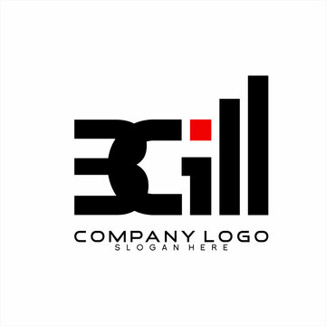 The letter BGI logo design is simple geometric.