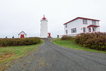 Fototapeta na wymiar The Lighthouse of L’Isle-Verte (Notre-Dame-des-Sept-Douleurs, L’Isle-Verte, Quebec, Canada)