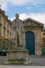 Statue of Claude Bernard in front of the Collège de France in Paris