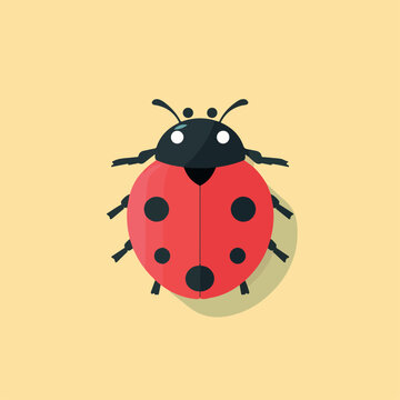 Ladybird in cartoon, doodle style. Image for t-shirt, web, mobile apps and ui.  Isolated 2d vector illustration in logo, icon, sketch style, Eps 10. AI Generative