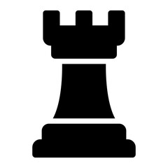 Rook chess piece icon