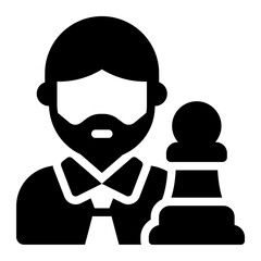 Grandmaster chess player icon