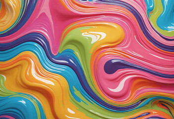 Obraz premium 3D Liquid Colorful Paint Background