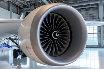 Modern airliners jet engine.