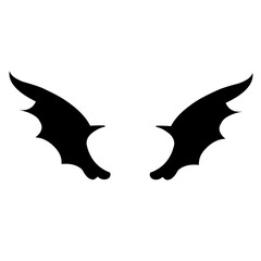 Obraz premium dragon wing silhouette