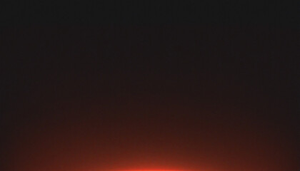 Vibrant red orange color gradient on black background, grainy gradient luminous color wave, copy space