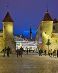 Obraz premium Tallinn Old Town Viru Gate