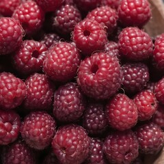 A close-up view of a group of ripe, vivid Boysenberry with a deep, textured detail.