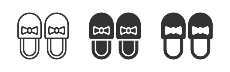 House slippers icon. Vector illustration