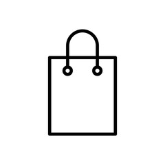 Shopping bag icon vector. shopping icon vector