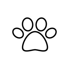 Paw icon vector. paw print icon vector. dog or cat paw