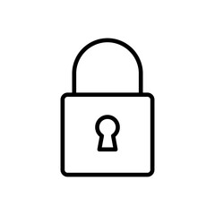 Lock icon vector. Padlock icon vector. Encryption icon. Security symbol