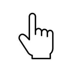 Hand click icon vector. pointer icon vector. hand cursor icon vector
