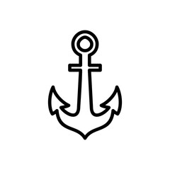 Anchor icon vector. Anchor symbol logo. Anchor marine icon.