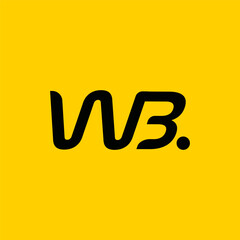 w and b logo design