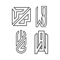w and b logo sheet