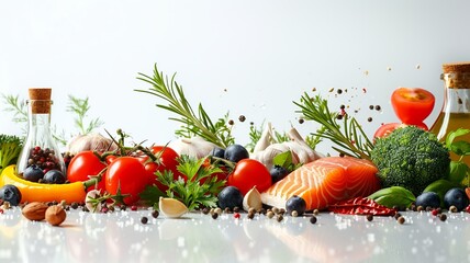 Heart-Healthy Foods Panorama Banner  