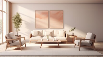 Modern living room, luxury, and real estate concept