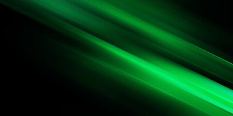 Illustration of light ray, stripe line with green light, speed motion background © gojalia