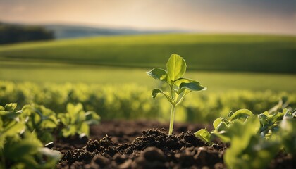 Withania plant growing in a picturesque countryside field, showcasing its dicotyledonous traits