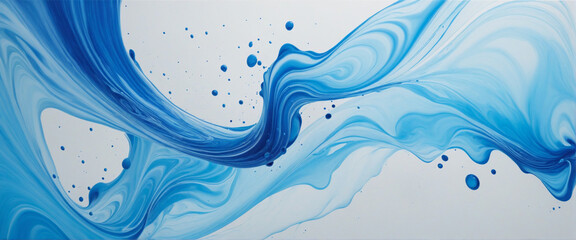 blue flow, blow expansion, blue ink. Abstract background. 
