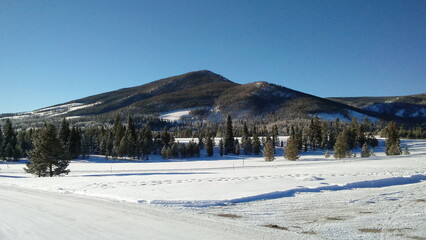 ski resort in the mountains in Granby, CO