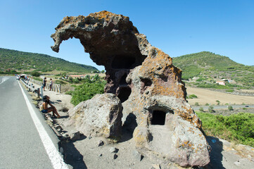 Roccia dell'elefante, monumento naturale. Sedini. SS, Sardegna, Italy