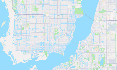 Cape Coral Florida Map, Detailed Map of Cape Coral Florida