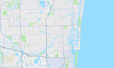 Fort Lauderdale Florida Map, Detailed Map of Fort Lauderdale Florida