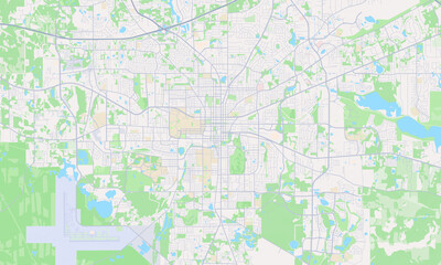 Tallahassee Florida Map, Detailed Map of Tallahassee Florida