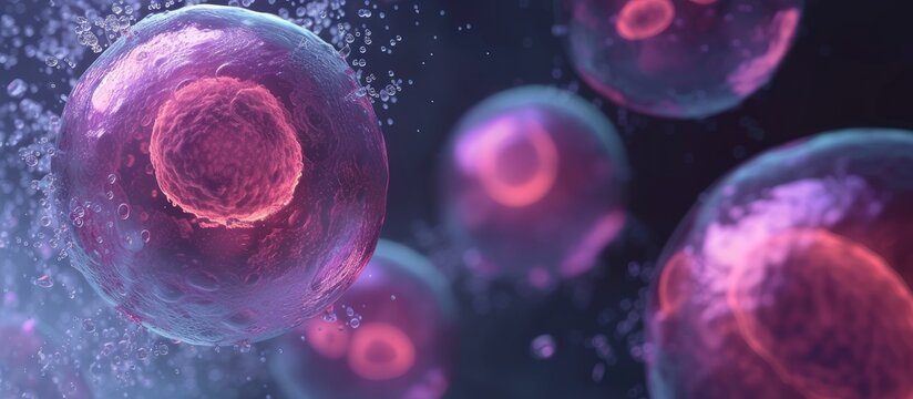 Stunning 3D Illustration Captures Cell Embryo Mitosis Under Microscope: Mesmerizing Cell Embryo Mitosis Process Visualized in Striking 3D Illustration
