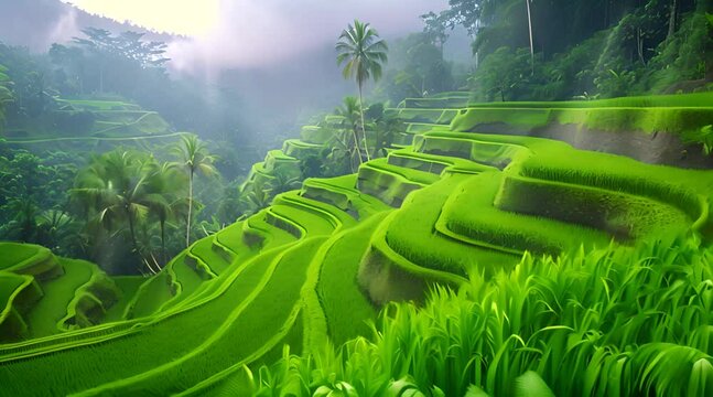 rice paddies and terraces

