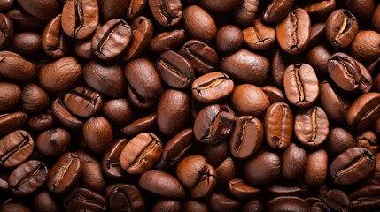 Fototapeta premium roasted coffee beans, can be used as a background