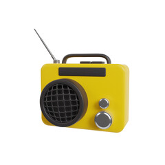 Multimedia 3d icon render clipart