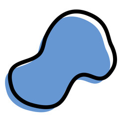 Aesthetic Organic Shape Vector 