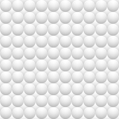 Bulgy pattern of balls with a white gradient. Light monochrome background of balloons. Soft convex circles. Seamless pattern. Vector background for cover, fabric, decor. 