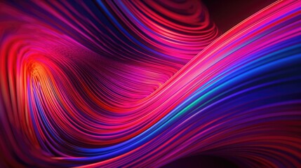 Naklejka premium Colorful abstract background with wavy lines.