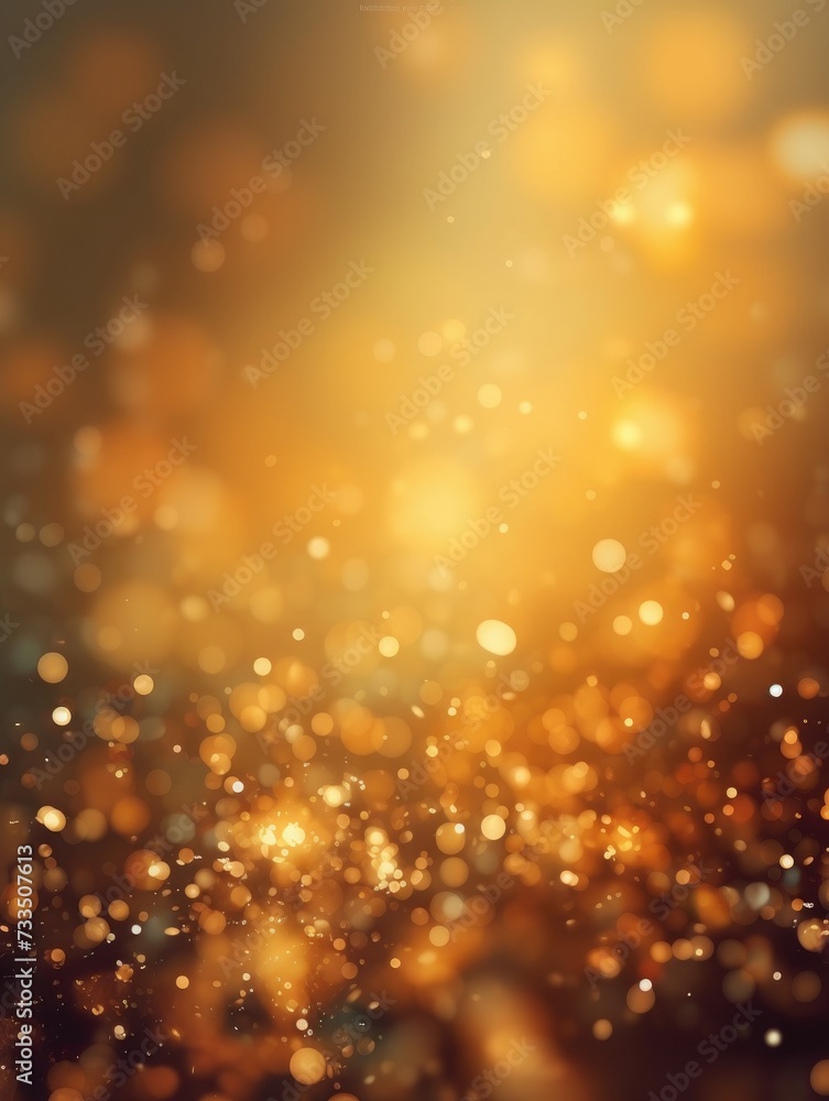 Poster golden bokeh bokeh.