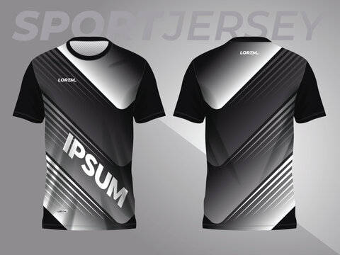 abstract black background and pattern for sport jersey design