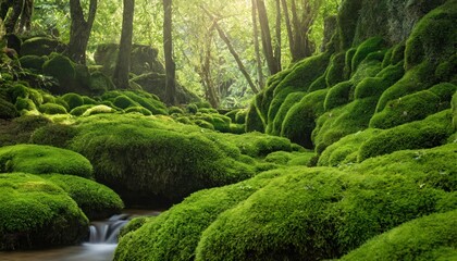 green moss for background texture