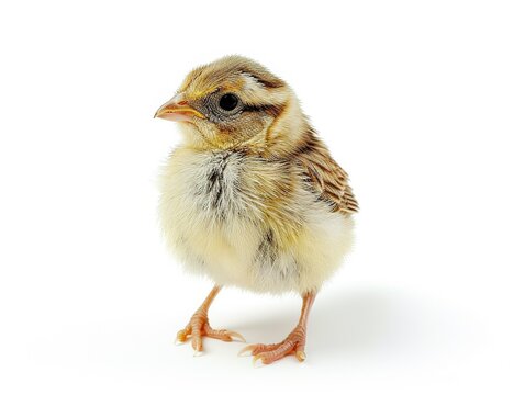 cute chick isolated white background