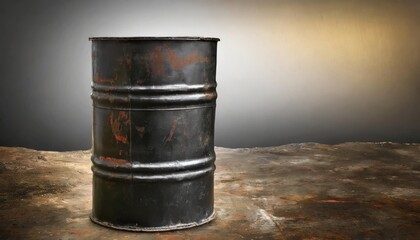 Naklejka premium Oil barrel copy space