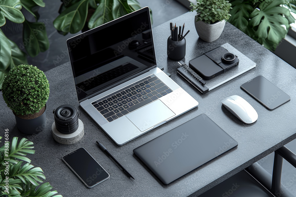 Aufkleber a responsive website mockup displayed across multiple devices, including laptop, tablet, and smartph