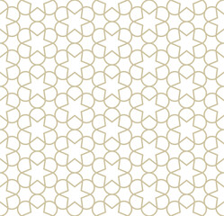 Seamless abstract geometric pattern in Islamic style