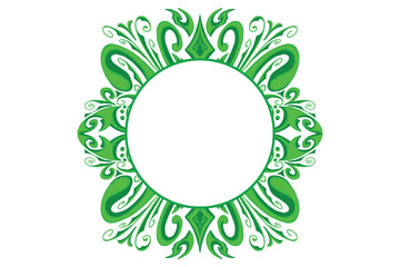 Green Ornament Border Vector Design For Decoration Design