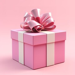 Obraz premium Gifts with nice ribbons are simple and elegant, there is an empty space for tests, greetings, wallpaper, posters, advertisements, etc., if there are not enough choices, please click.